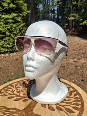New Vintage 1990's Tura Blue Clear 760 A Gradiant Lenses Sunglasses